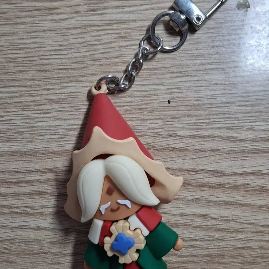 [BUNJANG] Cookie Run Kingdom Christmas Figure Keychain (Pure Vanilla Cookie) / 쿠키런 킹덤 크리스마스 피규어 키링 (퓨어바닐라맛 쿠키)