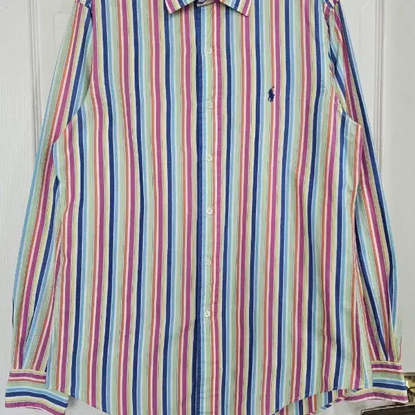 [BUNJANG] Polo Ralph Lauren Multicolor Stripe Shirt / 폴로 랄프로렌 멀티컬러 스트라이프 셔츠 M
