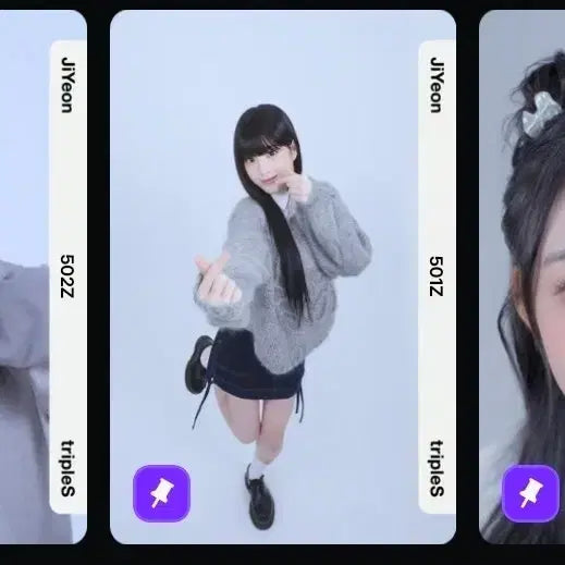 [BUNJANG] tripleS Jiyeon MCO Motion Object Set Bundle Set / 트리플에스 지연 mco 모션 오브젝트 세트 3종 일괄판매