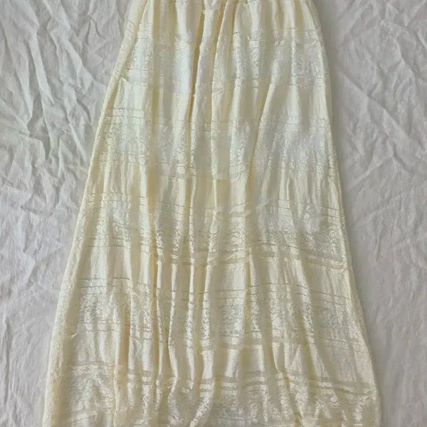 [BUNJANG] Mori Girl Lace Long Skirt - Vintage Japan / 모리걸 레이스 롱 스커트 일본빈티지