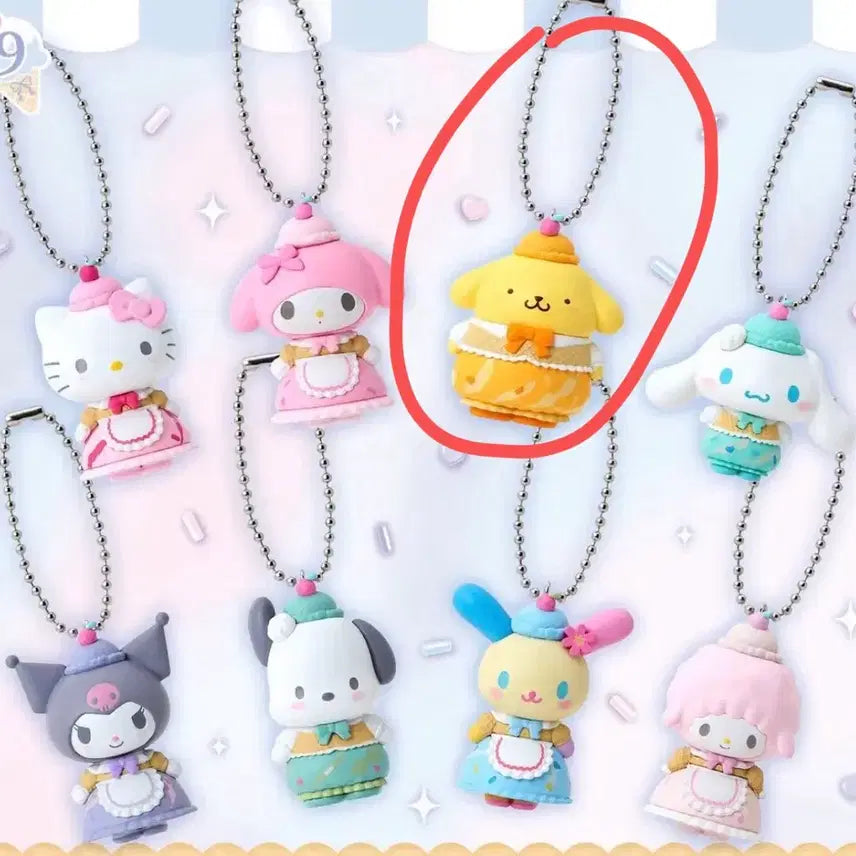 [BUNJANG] Sanrio Dreamy Ice Cream PomPomPurin Mascot Figure / (새상품)산리오 드리미 아이스크림 아이스파라 마스코트 피규어 폼폼푸린