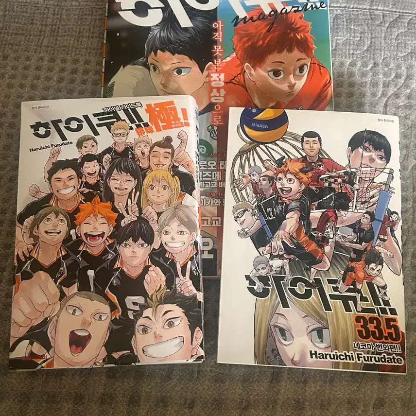 [BUNJANG] Haikyuu!! Manga Set: Interview Book, Volume 33.5 (Nekoma Side Story), and Final Guidebook / 하이큐 만화책 2024년 인터뷰북+33.5권(네코마 번외편)+파이널 가이드북