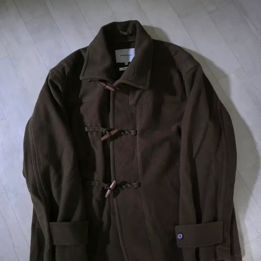 [BUNJANG] Brown Yak Half Duffle Coat Size 4 / 브라운야드 하프 더플 코트 4사이즈