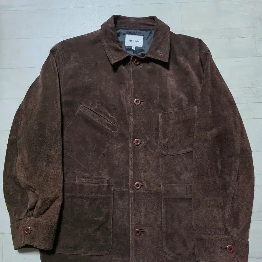 [BUNJANG] Art If Acts Real Suede Work Jacket L / 아트이프액츠 리얼 스웨이드 워크 자켓 L