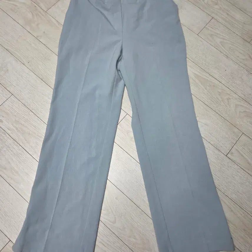 [BUNJANG] LORIENT Semi Wide Slacks Light Grey / 디자이너 브랜드 로리엣 세미 와이드 슬랙스