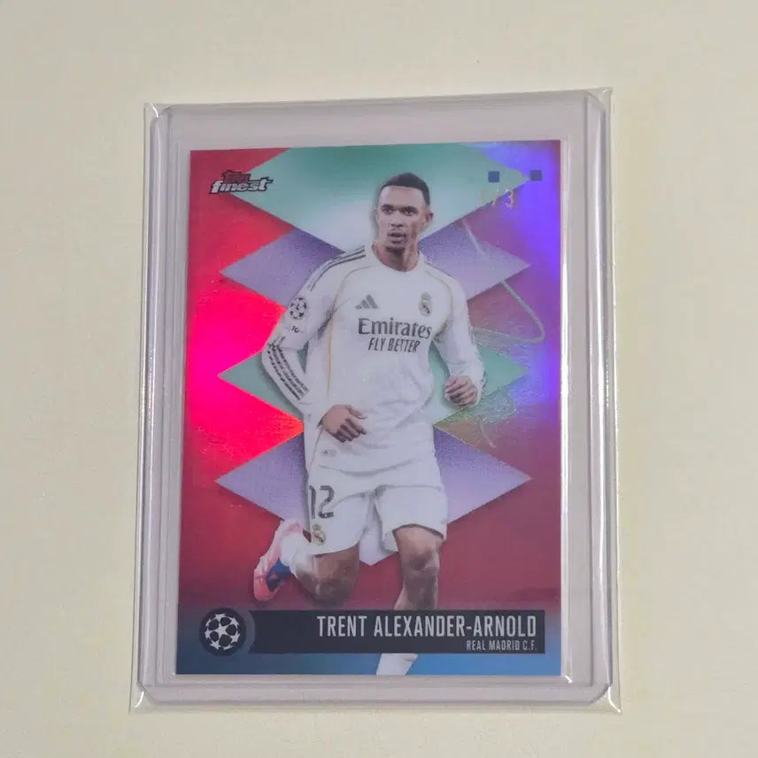 [BUNJANG] Alexander Arnold Real Madrid Finest 1/3 Red Card / [1/3한정 퍼스트넘버] 알렉산더 아놀드 레알 마드리드 탑스 파이니스트 3한정 1번 레드
