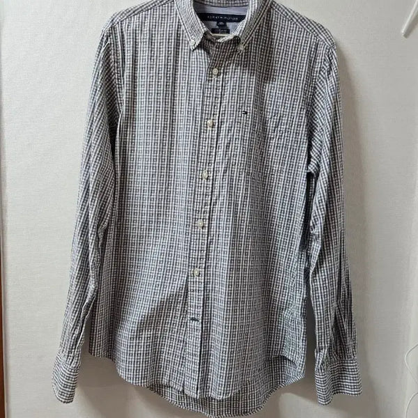 [BUNJANG] Tommy Hilfiger Check Pattern Long Sleeve Shirt (S) / 타미힐피거 체크 패턴 긴팔 셔츠S