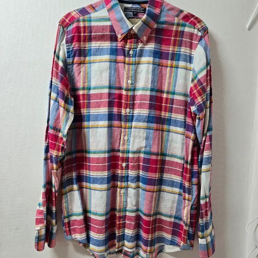 [BUNJANG] Tommy Hilfiger Checked Long-Sleeve Shirt - Size L / 타미힐피거 체크 남방 셔츠L