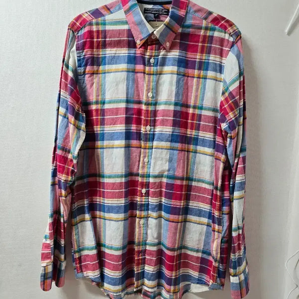[BUNJANG] Tommy Hilfiger Checked Long-Sleeve Shirt - Size L / 타미힐피거 체크 남방 셔츠L