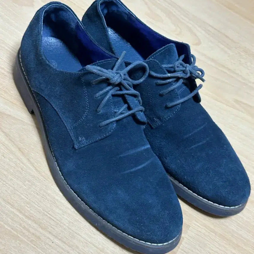 [BUNJANG] Oxford Suede Derby Shoes Navy Size 40 / 옥스포드 남성 스웨이드 더비슈즈 40
