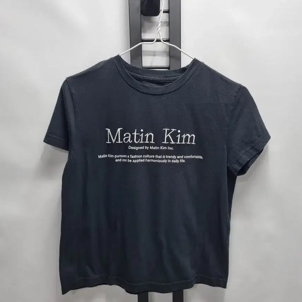 [BUNJANG] Matinkim Short Sleeve T-Shirt Black S / 마뗑킴 반팔 티셔츠 블랙 s