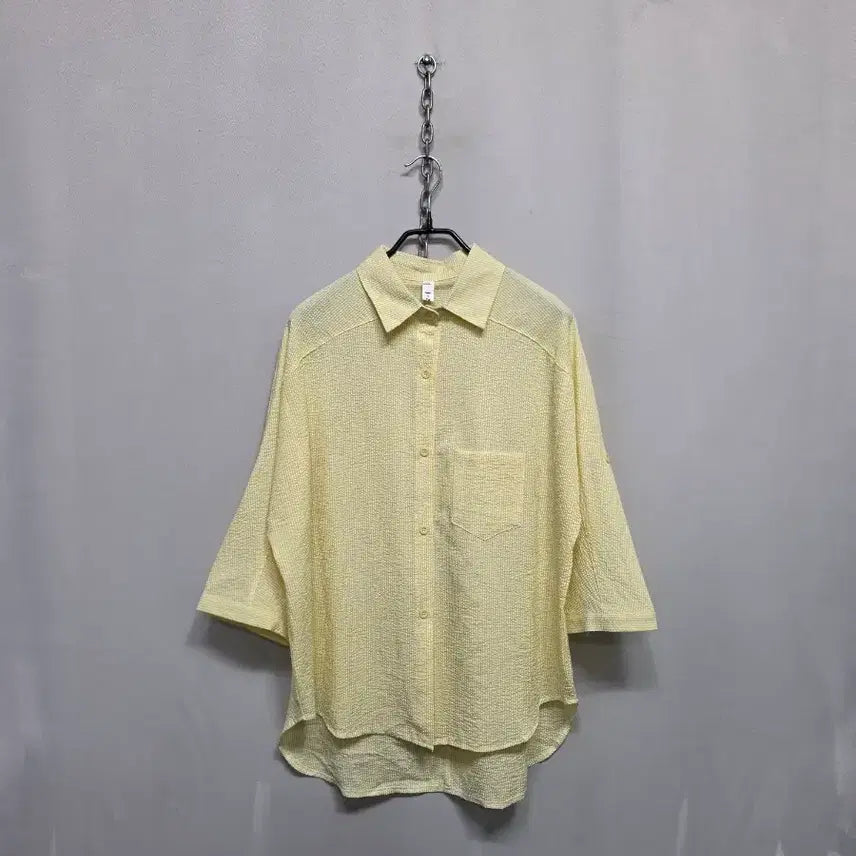 [BUNJANG] Crimson Cotton Shirt / 지지미 셔츠