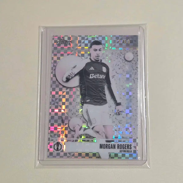 [BUNJANG] Morgan Rogers 50 Limited Silver Prism Exractor Topps Finest Card / [50한정] 모건 로저스 실버 프리즘 엑스프랙터 탑스 파이니스트