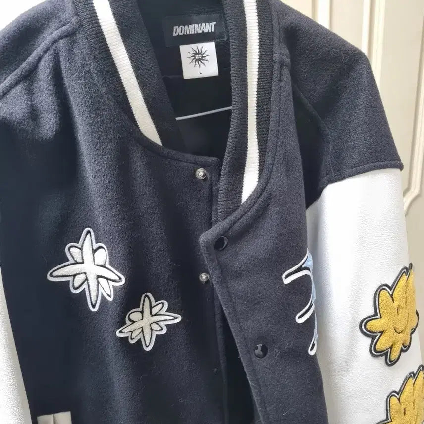 [BUNJANG] Dominant Star Embroidered Baseball Jumper (Size L) / 오늘만 3만원!! 도미넌트 스타 자수 야구 점퍼