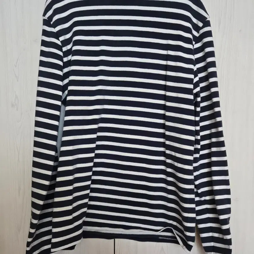[BUNJANG] Saint James Guidelot Boatneck Navy Stripe T-Shirt / 세인트제임스 길도 보트넥 네이비 스트라이프 티셔츠 M us38