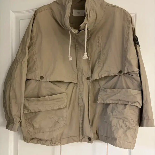 [BUNJANG] AFRICA Anorak Parka Jacket - Beige / AFRICA 아노락 야상 자켓 베이지