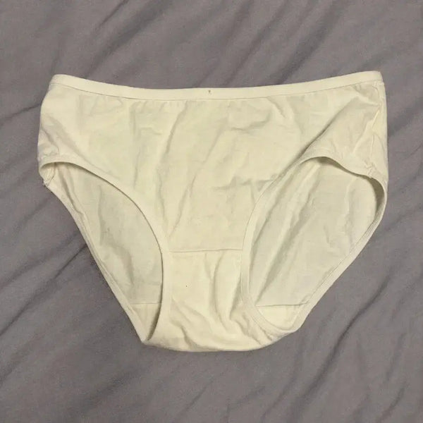 [BUNJANG] Women's White Cotton Panties (Medium) / 중고 면 화이트 여자 팬티 (White) 여성