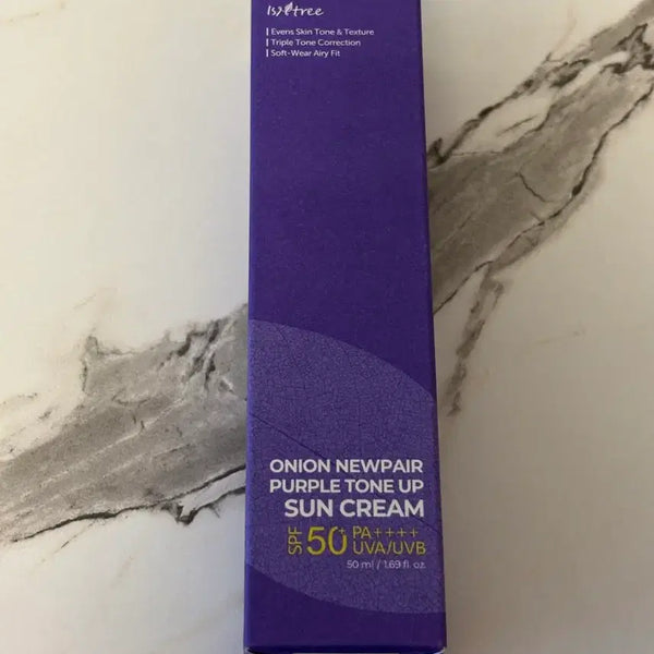 [BUNJANG] ISNTREE Onion Newpair Purple Tone-Up Sun Cream 50ml / 이즈앤트리 어니언 뉴페어 퍼플 톤업 선크림 50ml