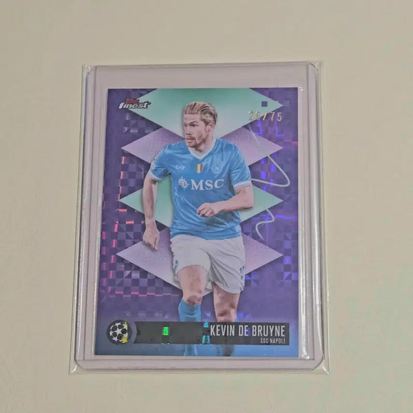 [BUNJANG] Kevin De Bruyne Napoli 'Finest' Soccer Card (75 Limited Edition) / [75한정] 케빈 데 브라위너 나폴리 퍼 축구 카드 탑스 파이니스트