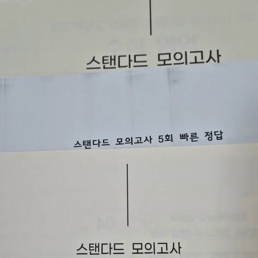 [BUNJANG] Sidaeinjae Kim Hyun-woo Standard Mock Exam Set (5 Sessions) / 시대인재 김현우 스탠다드 모의고사 5회