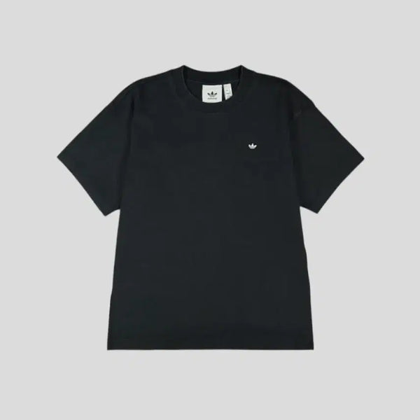 [BUNJANG] Adidas Trefoil Logo Organic Cotton Short Sleeve T-Shirt Black/White S / 아디다스 블랙 화이트 배색 트레포일 로고 오가닉코튼 반팔 티셔츠 S