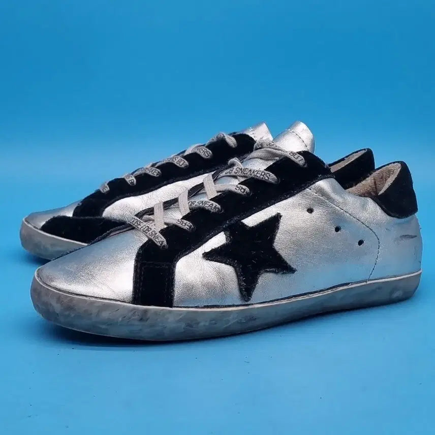 [BUNJANG] Silver Sneakers Size 38 (240) / zz GG 실버 스니커즈38 240
