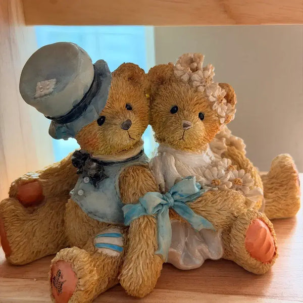 [BUNJANG] Cherished Antique Wedding Couple Figurine / 체리쉬드 앤틱 웨딩 커플 장식품 피겨린