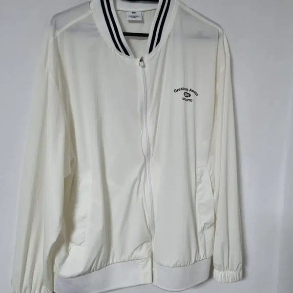 [BUNJANG] Hangtenwhite Bomber Jacket / 행텐화이트 봄버 자켓90
