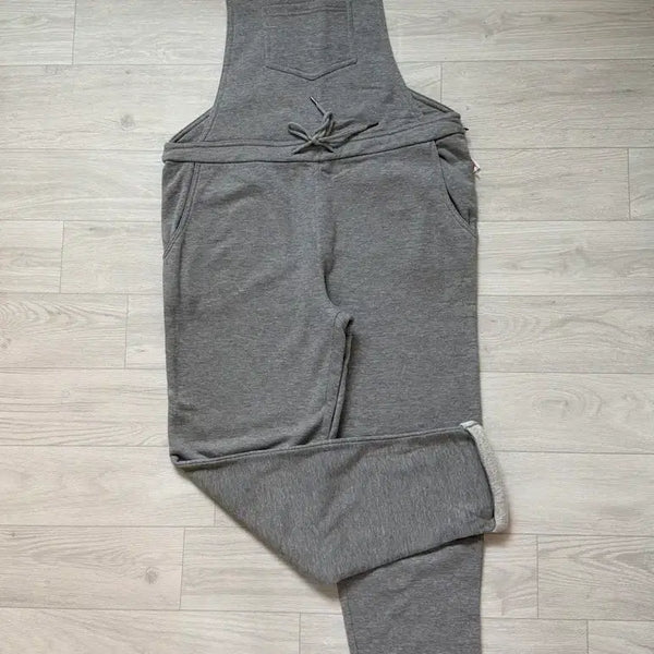 [BUNJANG] Unisex Fleece Lined Sweatshirt Fabric Overalls Jumpsuit Medium / 텍달린 새상품 기모 부드러운 맨투맨원단 오버롤 점프수트