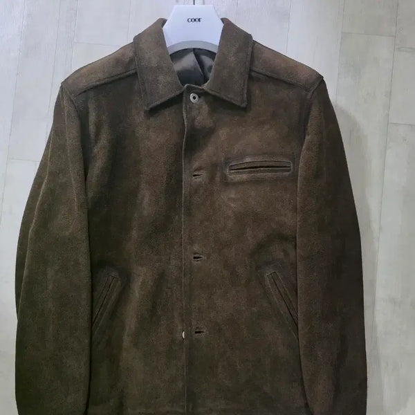 [BUNJANG] COEUR Cow Leather Strip Field Jacket M / 쿠어 카우 레더 스트리프 필드 자켓 M