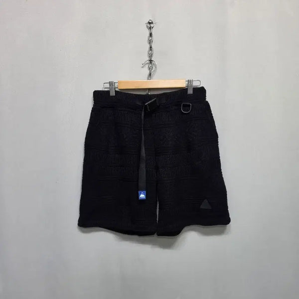 [BUNJANG] A.NATIVE Knit Shorts Black / 어네이티브 니트 반바지 검정
