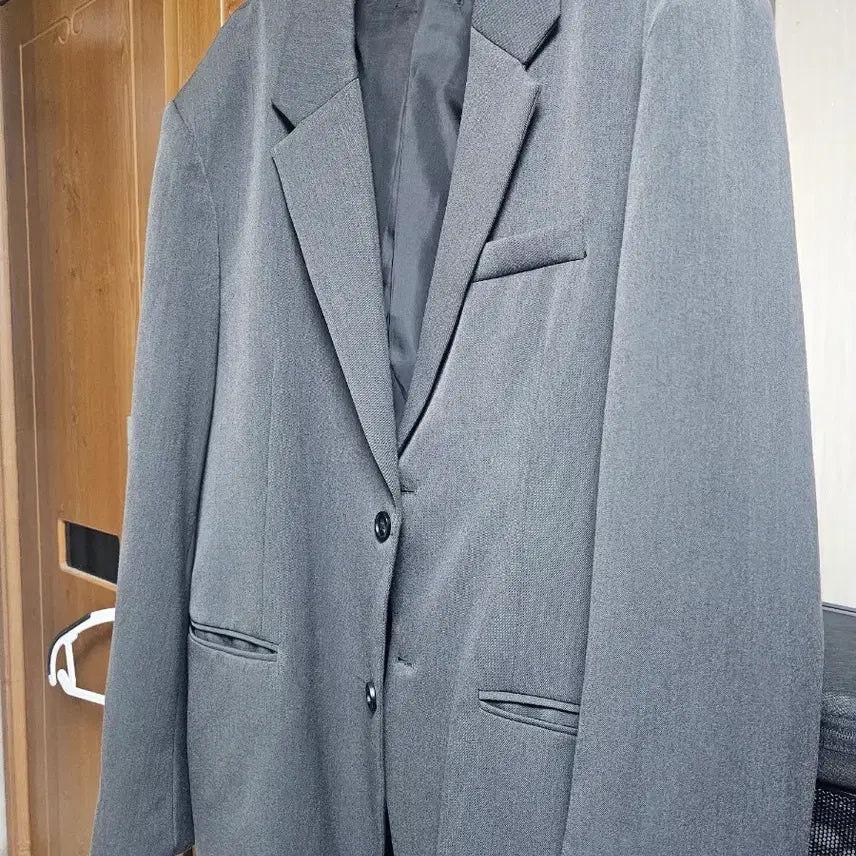 [BUNJANG] Untapped Studio Grey Setup Suit (Jacket & Pants) / [3XL/XL] 언탭트 스튜디오 그레이 셋업
