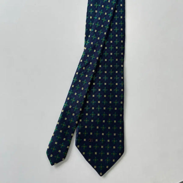 [BUNJANG] Valentino Simple Logo Silk Necktie / 발렌티노(VALENTINO) 심플로고 정품 명품 넥타이