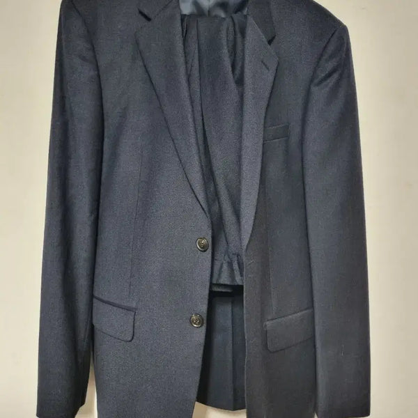 [BUNJANG] Navy Suit Set (Jacket 105 / Pants 90) / 정장 세트 네이비 105/90