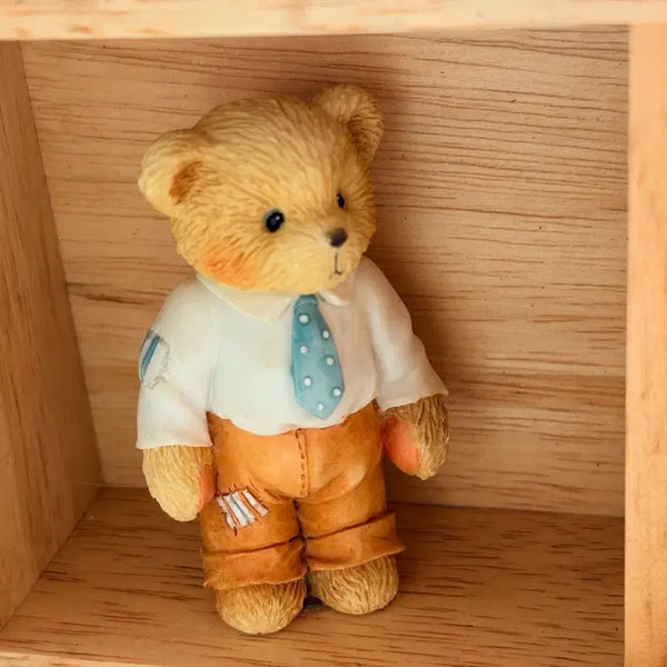 [BUNJANG] Cherished Papa Bear Figurine Small Shirt / 체리쉬드 셔츠 아빠곰 피겨린 소형