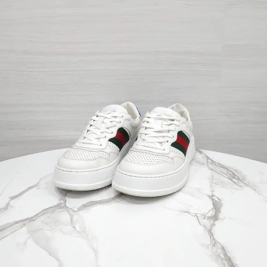 [BUNJANG] Gucci Web Detail Three-Stripe Sneakers 669698 / 6.5 / 구찌 웹 디테일 삼선 스니커즈 669698