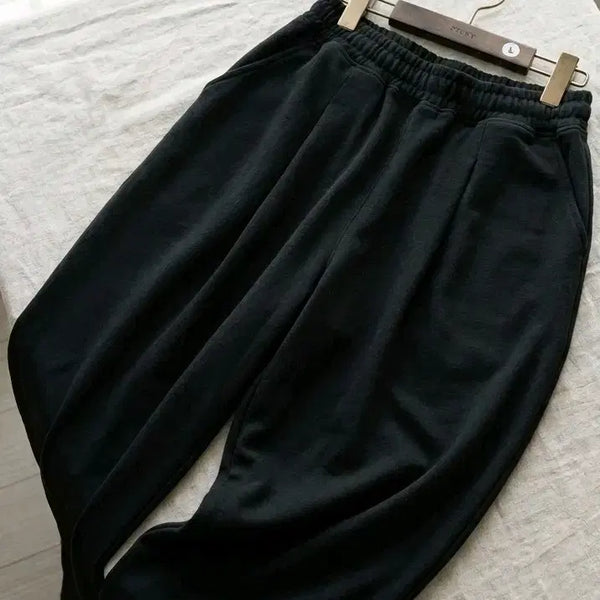 [BUNJANG] XEROBNR Pintuck Wide Sweatpants Black Medium / [제로바이너] 핀턱 와이드 트레이닝 팬츠 (M사이즈 / 블랙)