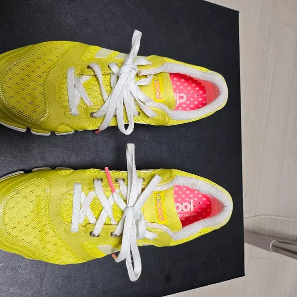 [BUNJANG] Adidas Climacool Yellow Running Shoes 240mm / 아디다스 클라이마쿨 240mm 옐로우 운동화 상태최상