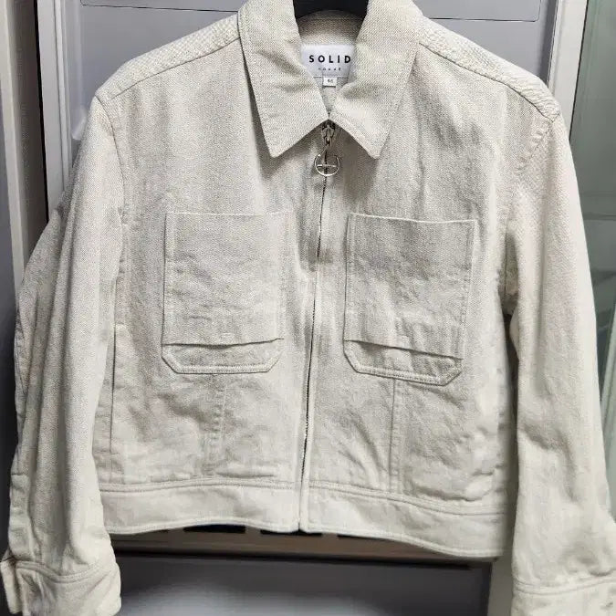 [BUNJANG] Solid Homme Denim Jacket Beige Size 46 / 솔리드옴므 데님자켓 46