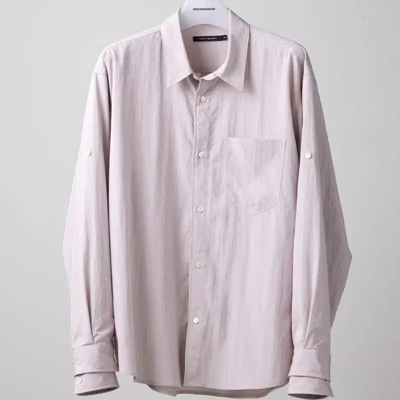 [BUNJANG] Hatching Room Cropped Shirt Dusty Pink / [판매,2] 해칭룸 크롭셔츠 더스티핑크
