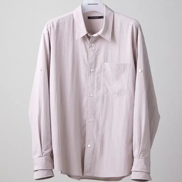 [BUNJANG] Hatching Room Cropped Shirt Dusty Pink / [판매,2] 해칭룸 크롭셔츠 더스티핑크