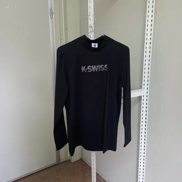 [BUNJANG] K-SWISS Functional Long Sleeve T-shirt Black Size 95 / 케이스위스 기능성 긴팔티 95 (0787)