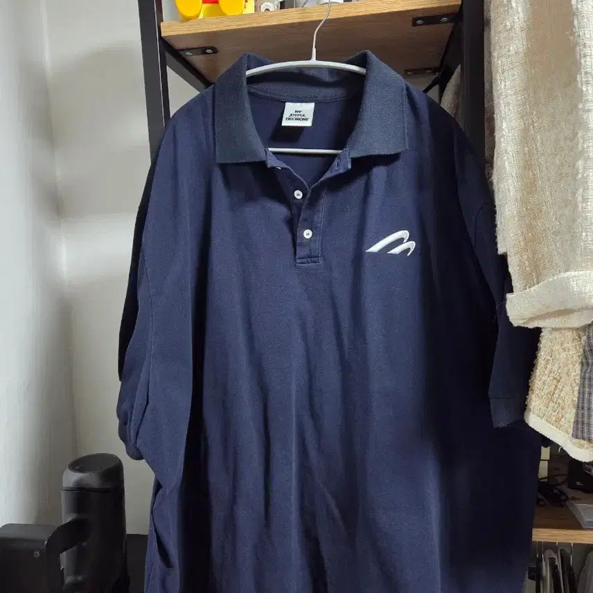 [BUNJANG] MJD Oversized Collar T-Shirt Size M / mjd 오버핏 카라티 m 사이즈