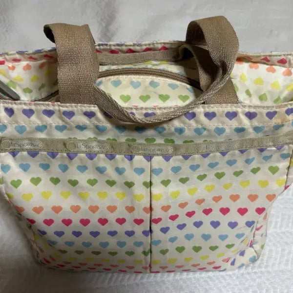 [BUNJANG] Lesportsac Heart Pattern Tote Bag / 레스포삭 하트패턴 토트백