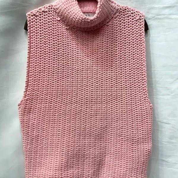 [BUNJANG] IRO Wooliva Knit Vest Pink M (55) / 정품) 이로 IRO 울리바 니트 조끼 M/55사이즈