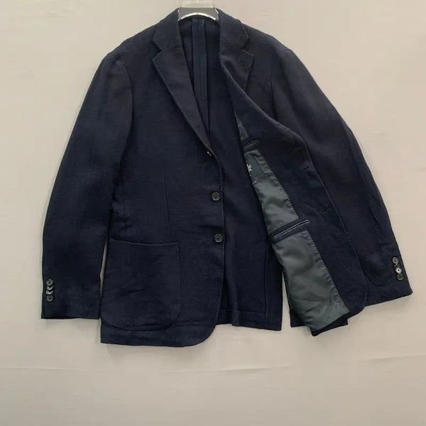 [BUNJANG] ON THE BUM Paulo Oliveira 3-Button Navy Slim Knit Blazer Jacket / 52 맨온더분 파울로 올리베이라 3버튼 네이비 슬림 니트 블레이저 자켓