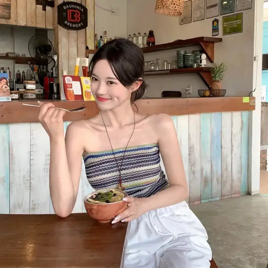 [BUNJANG] Dayrose Juicy Beach Knit Tank Top / 데이로제 쥬시 비치 니트 탱크탑 판매합니다!