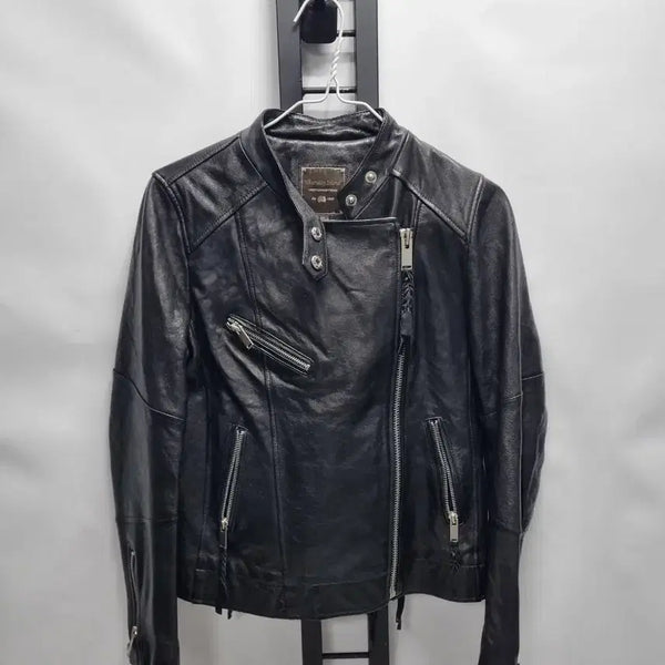 [BUNJANG] Thursday Island Lambskin Rider Jacket Black S / 써스데이아일랜드 양가죽 라이더 자켓 블랙 s