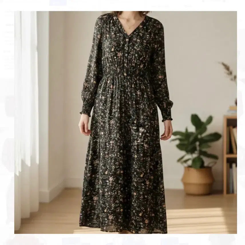 [BUNJANG] Thursday Island Flower Long Dress Size S / 써스데이아일랜드 플라워 롱 원피스 S