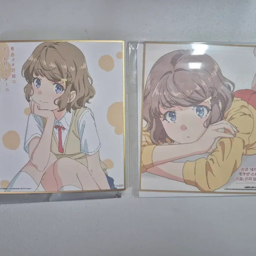 [BUNJANG] Seishun Buta Yarou Tomoe Koga Art Card / 청춘돼지 토모에 색지 특전